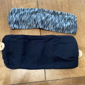 New, never used headbands with buttons to loop a face mask around